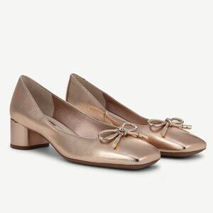Franco Sarto Natalia Pump In Rose Gold Faux Leather